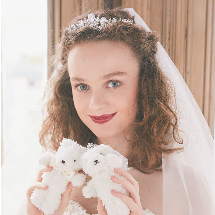 【 Maison De FLEUR 】 Japanese 2024 มิถุนายน Limited Flower Wedding Series เจ ้ าบ ่ าวเจ ้ าสาวหมีตุ ๊ กตาจี ้ ของขวัญเจ ้ าสาวของที ่ ระลึก