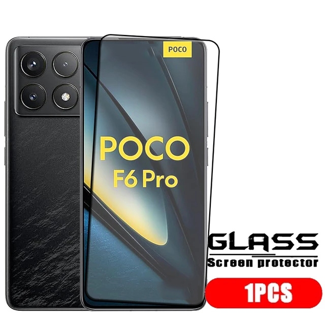 สําหรับ Poco F6 Pro แก้ว Poco F4 GT กระจกนิรภัยป้องกันกาว 9H HD ป้องกันหน้าจอ Xiaomi Poco F5 F2 Pro F4 F3 GT F1 แก้ว
