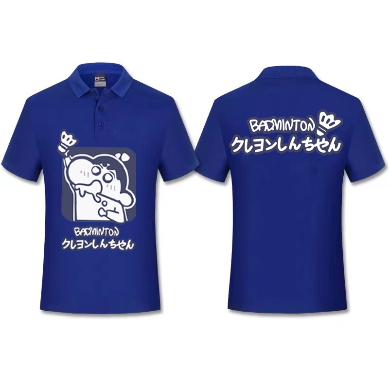 เสื้อแบดมินตันแห้งเร็วใหม่ของเกาหลีใต้ผู้ชายและผู้หญิงวอลเลย์บอลปิงปองเสื้ออเนกประสงค์เสื้อโปโลปกกีฬาฤดูร้อนแขนสั้นด้านบน