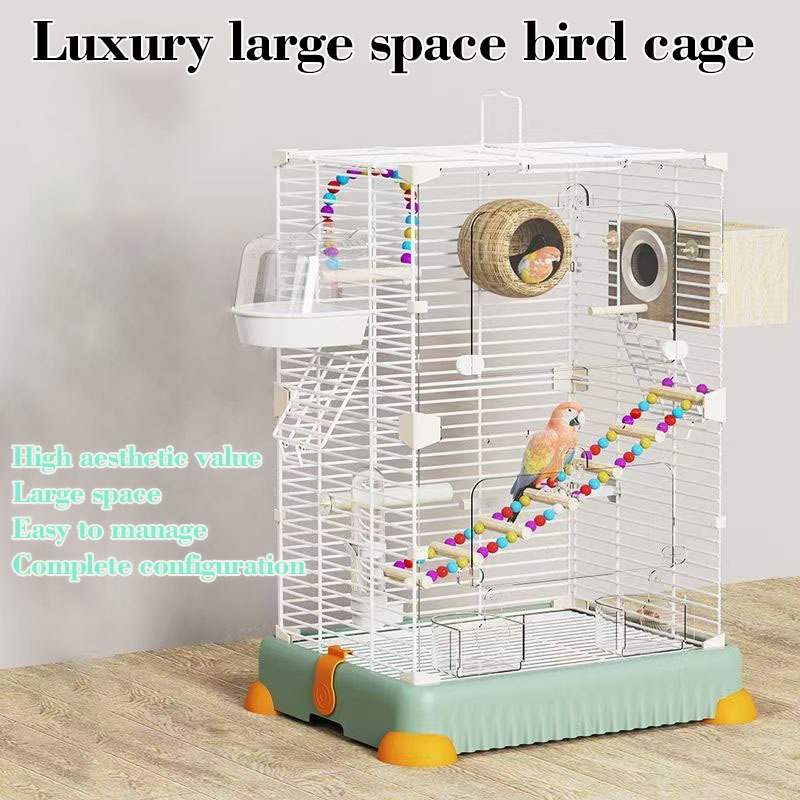 โลหะ Birdcage กรงนกแก ้ วขนาดใหญ ่ กรงนกประดับพื ้ นที ่ ขนาดใหญ ่ กรงเพาะพันธุ ์