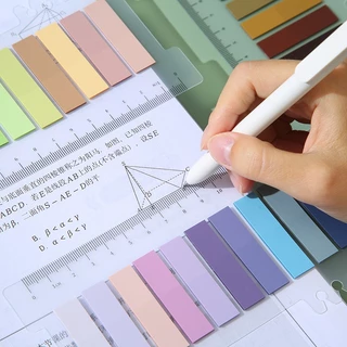 Index Sticky Note 10สี (200ชิ้น) แบบพลาสติก กันน้ำ ที่คั่นหนังสือ เน้นข้อความ เขียนได้ แฟ้มไม้บรรทัด