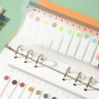Index Sticky Note 10สี (200ชิ้น) แบบพลาสติก กันน้ำ ที่คั่นหนังสือ เน้นข้อความ เขียนได้ แฟ้มไม้บรรทัด