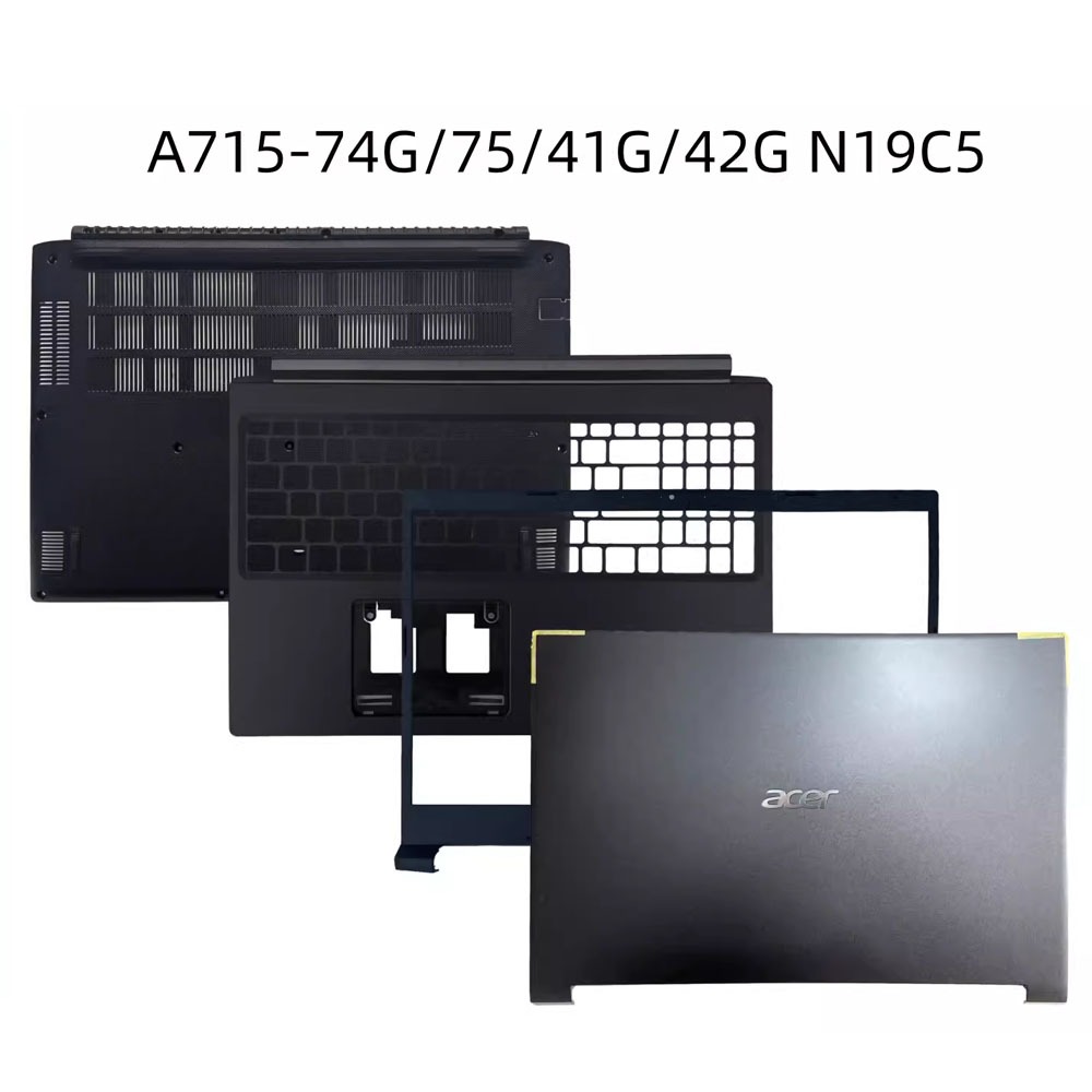 แล็ปท็อปใหม่สําหรับ Acer Aspire 7 A715-42 A715-42G Acer A715-41G A715-42G A715-74G A715-75G N19C5 ฝาหลัง LCD/Bezel/Palmrest ฝาครอบด้านบน/ด้านล่าง