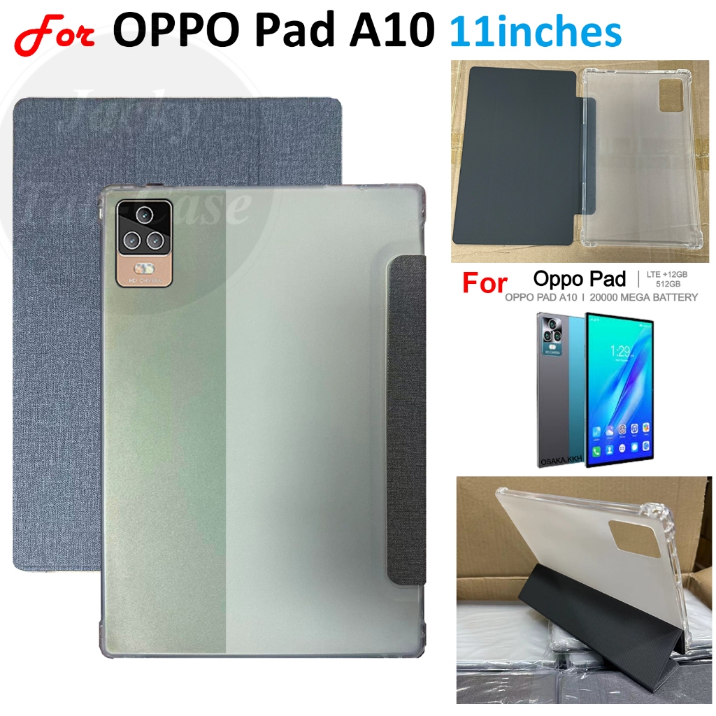 For 12O OPPO Tablet A10 Pad A12 11inches 5G Android 12 11.2" Flip Leather Case Soft TPU Stand Cover