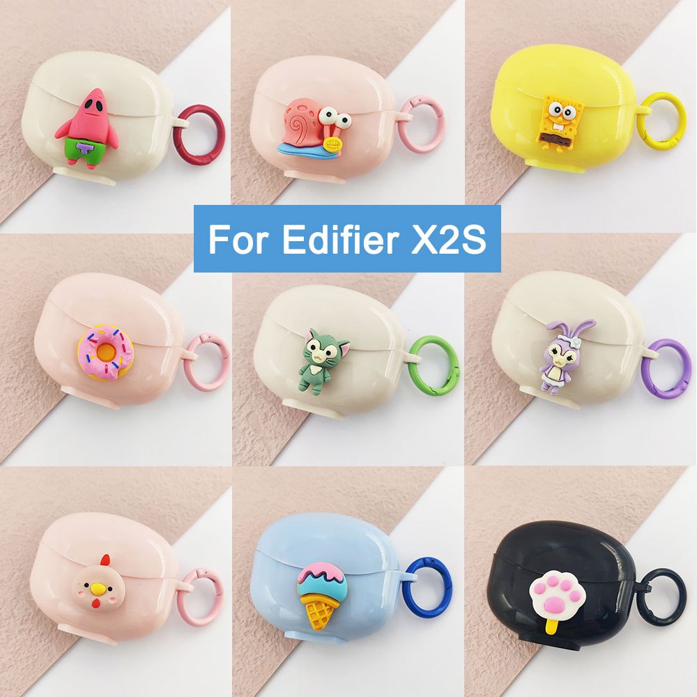 Anti-fall การ ์ ตูนป ้ องกันสําหรับ Edifier X2S Candy สีปลอกสําหรับ Edifier X2S การ ์ ตูนหูฟังนุ ่ ม