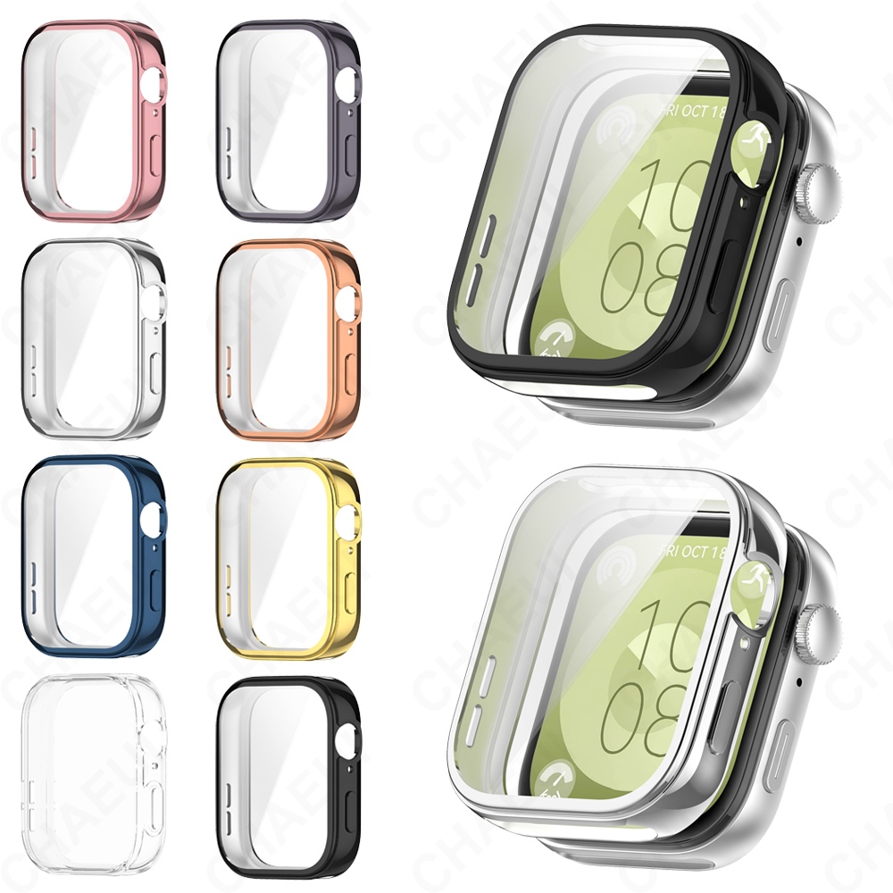 เคสป้องกันฝาครอบซิลิโคนป้องกันหน้าจออุปกรณ์เสริมเชลล์สําหรับ Huawei Watch Fit 5 4 Pro 3 2 / Huawei Watch Fit Special Edition