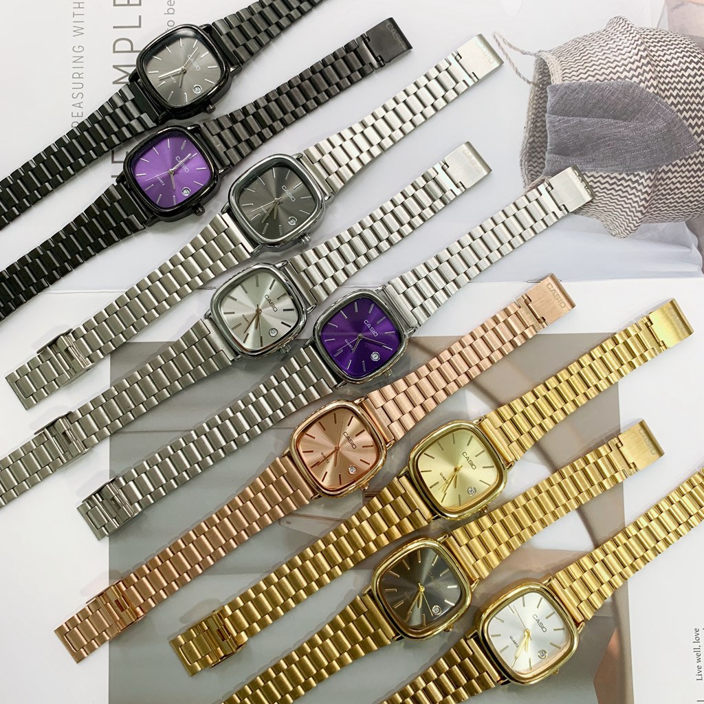 ก-138 ใหม่ผู้หญิงย้อนยุคนาฬิกาสี่เหลี่ยมเล็กวงเหล็กนาฬิกาแฟชั่นที่เรียบง่าย