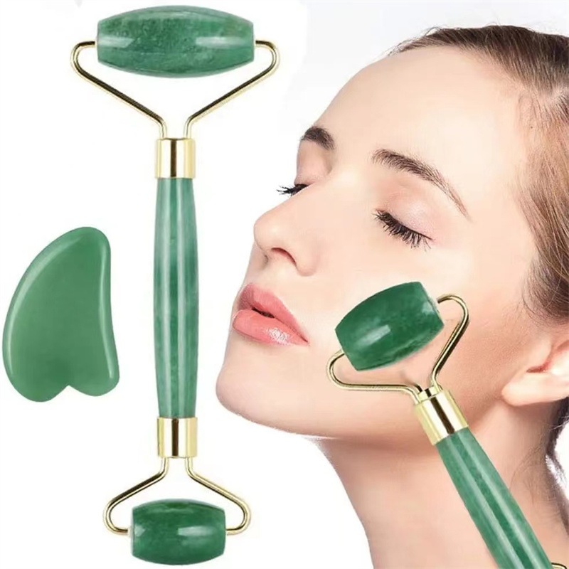 Two-in-one เลียนแบบหยกเรซิ ่ น Scraping Board นวดหน ้ าลูกกลิ ้ งคอ Body Scraping Board เครื ่ องนวดหน ้ า