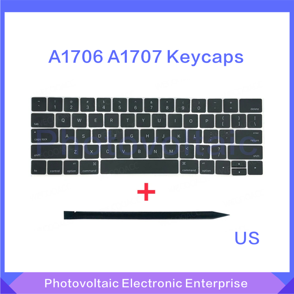 ใหม่ Keycap คีย์บอร์ดคีย์ Keycaps สําหรับ Macbook Pro Retina 13 "A1706 15" A1707 2016 2017 ปี