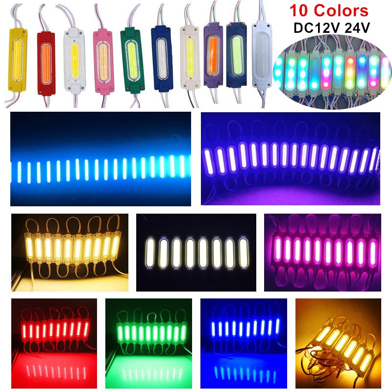 โมดูลไฟ LED พร้อมฝาครอบกันน้ํา 12V 24V DC พร้อมกาวสําหรับ Piso WiFi, Signage / ต่อชิ้น