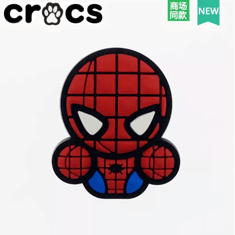 Crocs Hole รองเท้ารองเท้าดอกไม้ตกแต่งหัวเข็มขัด Carlo Chi อุปกรณ์เสริมรองเท้าหัวเข็มขัดการ์ตูน DC Marvel Heroes Series Zhibixing