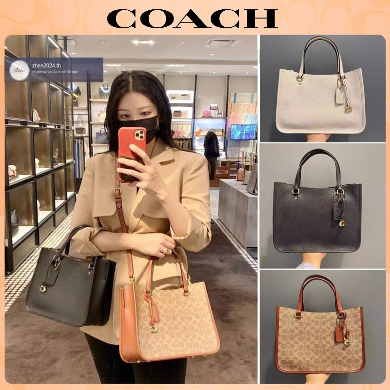 การจัดส่งรวดเร็ว，💯% แท้ Coac h ใหม่กระเป๋าสะพาย Taylor 28  กระเป๋าถือสตรี，กระเป๋าถือ C3460 C3889