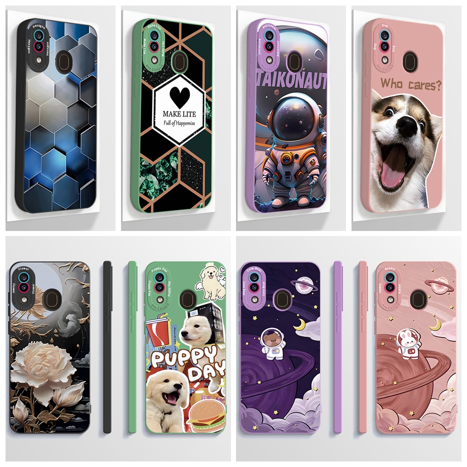 ปลอกสําหรับ samsung a20 samsung a30 เคสโทรศัพท ์ อินเทรนด