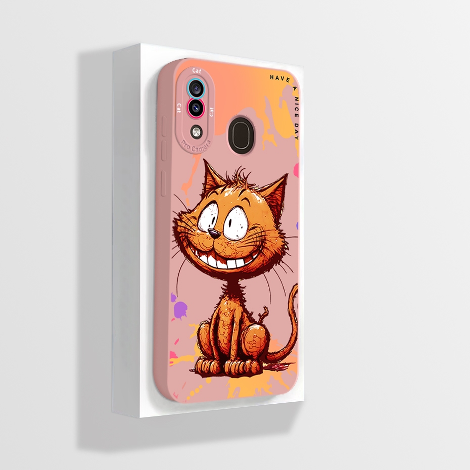 ปลอกสําหรับ samsung a20 samsung a30 เคสโทรศัพท ์ อินเทรนด รูปที่ 3