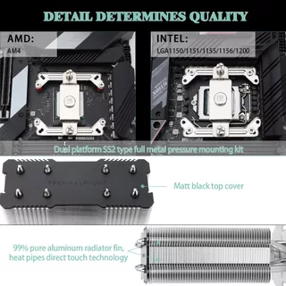 Thermalright AX120 R SE PLUS CPU Air Cooler พัดลมคู่ 5 ท่อความร้อนแชสซีความร้อนหม้อน้ํา PC สําหรับ AMD AM4/AM5 Intel 1700/1150/1200