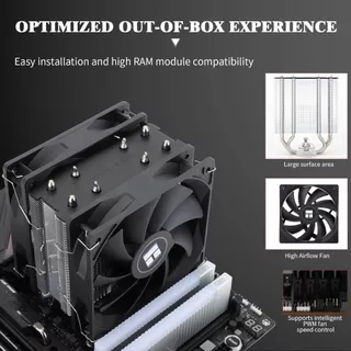 Thermalright AX120 R SE PLUS CPU Air Cooler พัดลมคู่ 5 ท่อความร้อนแชสซีความร้อนหม้อน้ํา PC สําหรับ AMD AM4/AM5 Intel 1700/1150/1200