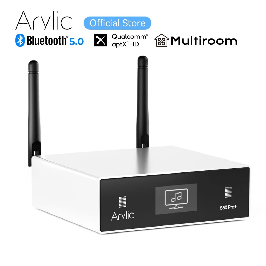 S50 Pro+ WiFi & AptX HD Preamplifier ADC Multiroom Airplay Tidal วิทยุอินเทอร์เน็ต DLNA QPLAY UPNP