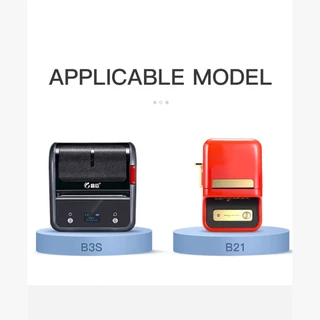 Original Niimbot B21/B3S/B1/B203 สีสันสีขาวโปร ่ งใสสติกเกอร ์ ป ้ ายกาวในตัวกันน ้ ําราคากระดาษความร ้ อน