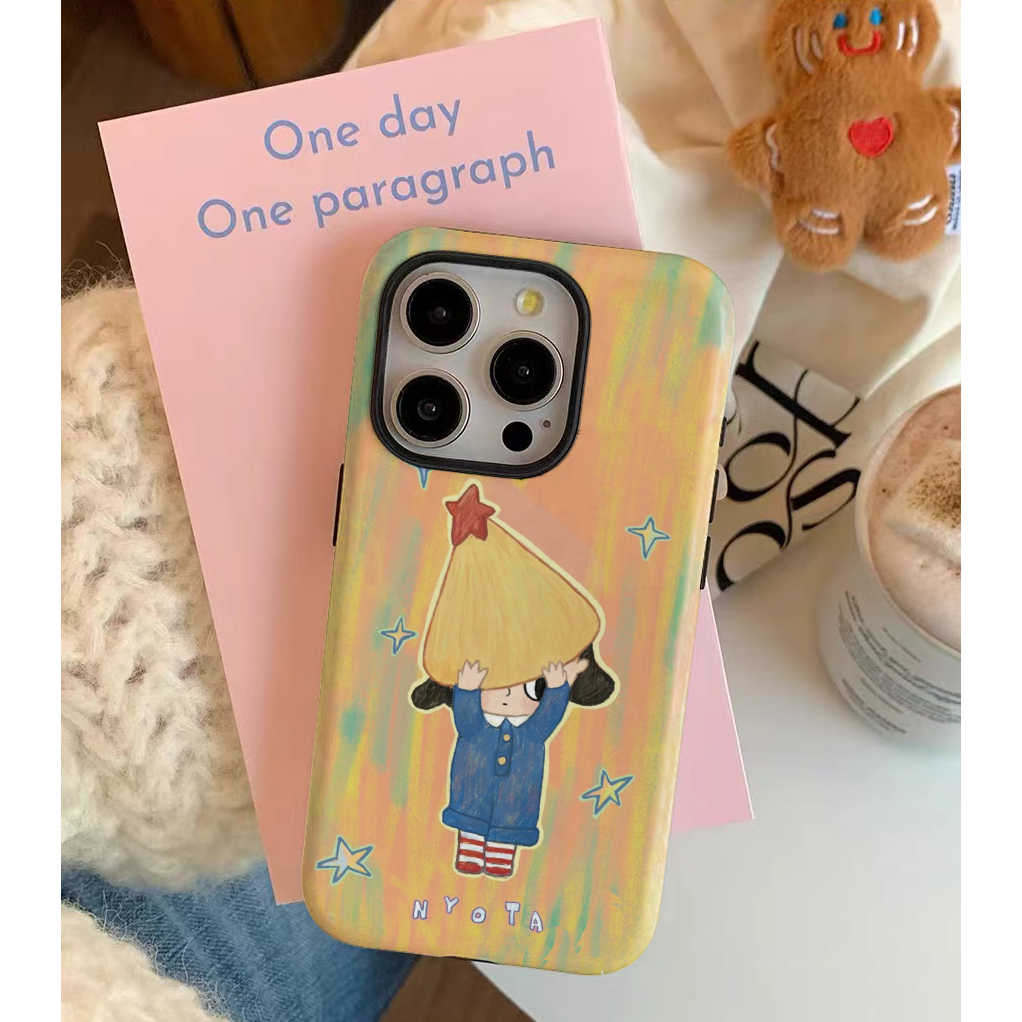 เคสโทรศัพท ์ Nyota POP Mart สําหรับ iPhone15ProMax 14Pro 13 XSMAX 8PLUS 2 เคส tpu และ pc น ่ ารัก