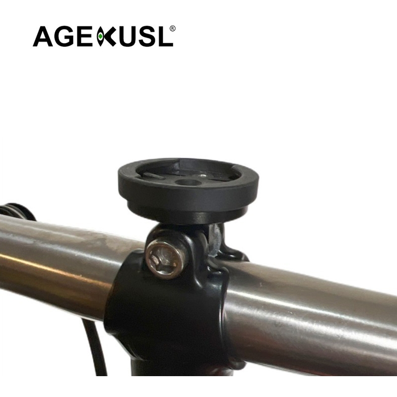 Agekusl จักรยานด้านหน้าผู้ถือคอมพิวเตอร์วงเล็บอลูมิเนียมคลิปยึดโลหะผสมใช้สําหรับ Brompton Aline Cline Pline จักรยานพับ