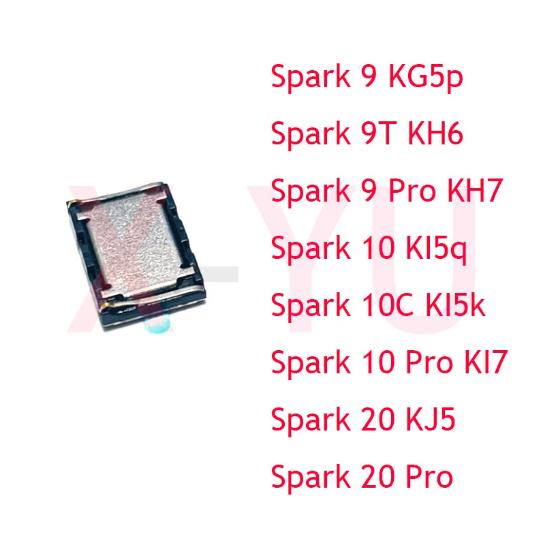 2PCS ลําโพงสําหรับ Tecno Spark 9T 10C 9 10 20 Pro 20C Spark go 2024 KG5 KH6 KH7 KI5 KI7 KI8 KJ5 Loud