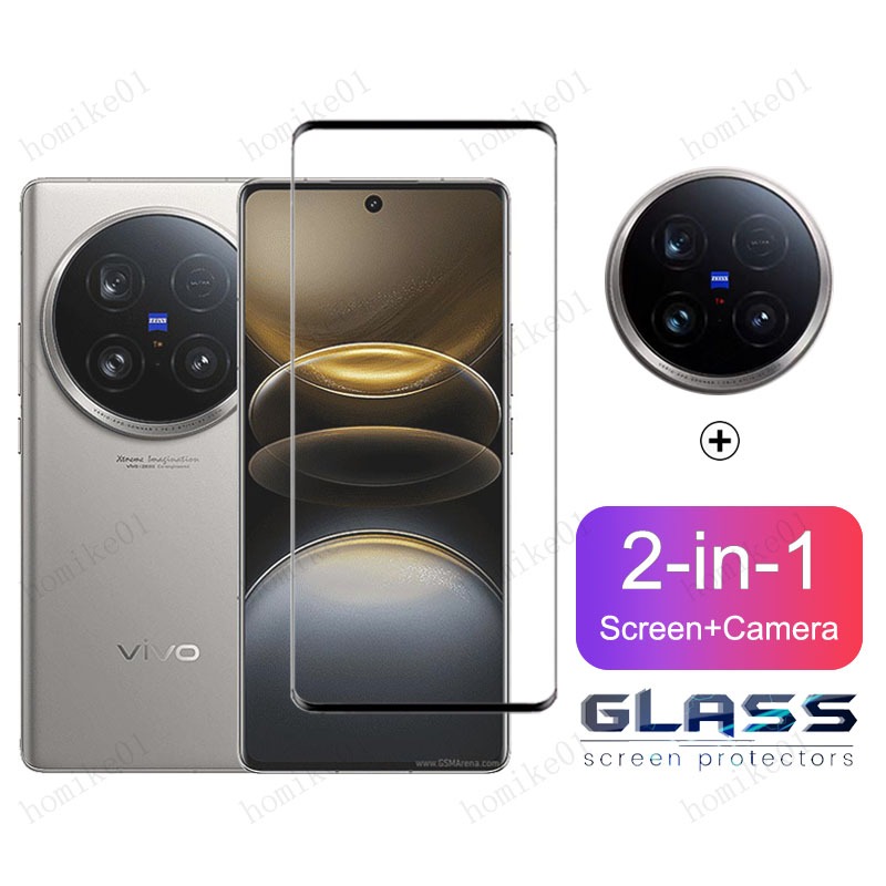 Vivo X100 Ultraกระจกนิรภัยคลุมทั้งหมดฟิล์มสําหรับVivo X100 X90 X80 X70 Pro V29e V27e V25e V23e V30 V