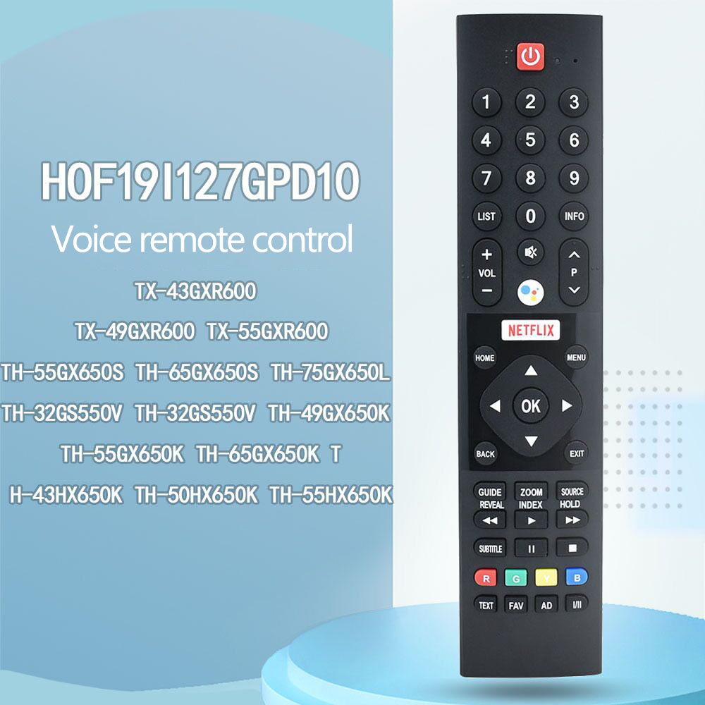 รีโมทคอนโทรลเหมาะสําหรับ Panasonic LCD TV Voice NETFLIX 536j-269002- W010 HOF19I127GPD10 TH-32GS550V TH-43GX650S TH-49GX650K TH-75GX650L