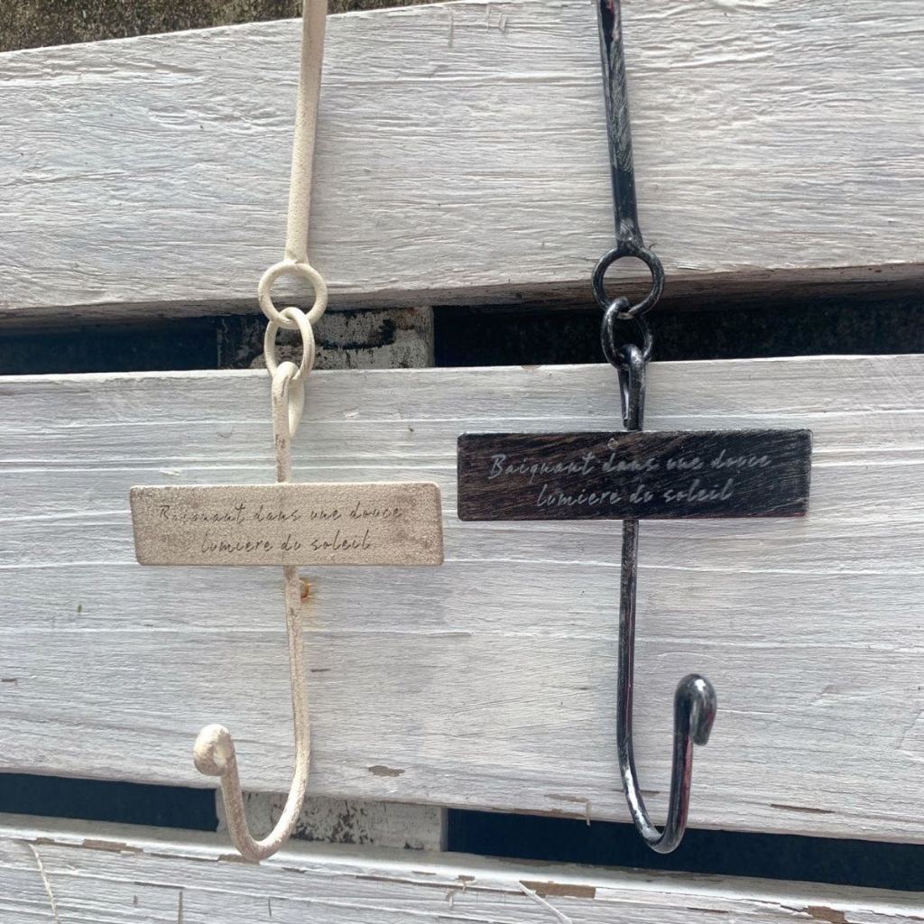 ศิลปะเหล็ก Distressed ตัวอักษรภาษาอังกฤษตกแต่ง S Hook ตกแต่งสวนห้องครัวเล็บฟรี S-Shaped Double-Headed Hook สวนของชํา