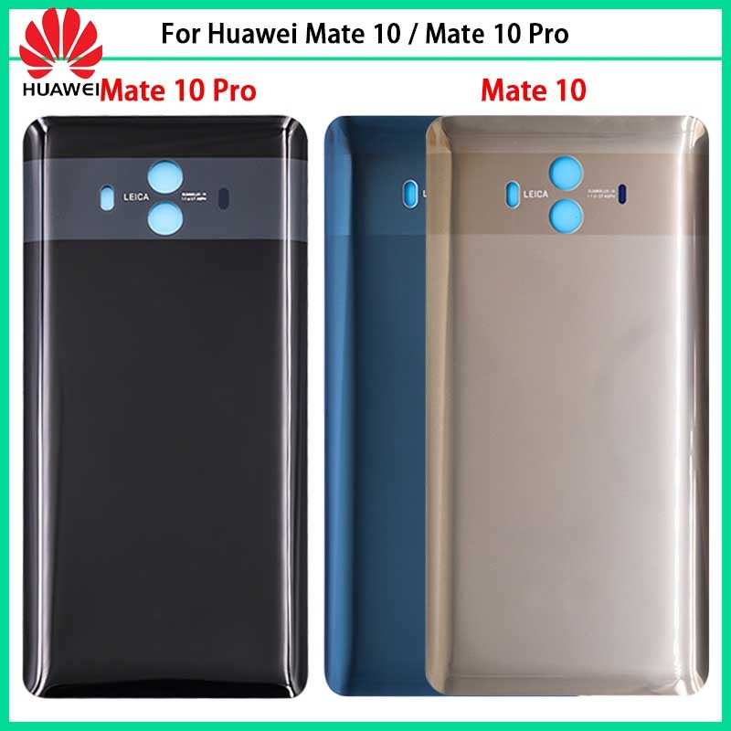 ใหม่สําหรับ Huawei Mate 10/Mate 10 Pro แบตเตอรี่ฝาหลัง 3D แผงกระจก Mate10 ด้านหลังแบตเตอรี่กรณีกาวเป