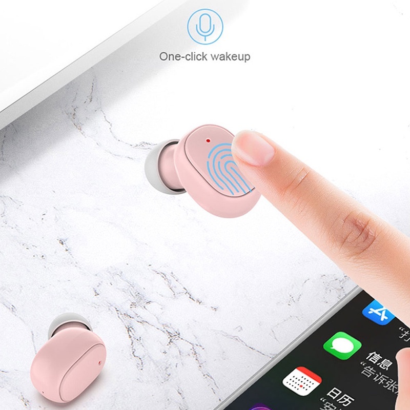 ซื้อ 1 ฟรี 1 นาฬิกาEarbuds A6S หูฟังไร้สายพร้อมเคส, หูฟังบลูทูธขนาดเล็กเข้ากันได้กับ IOS และ Android, หูฟัง TWS ลดเสียงรบกวน