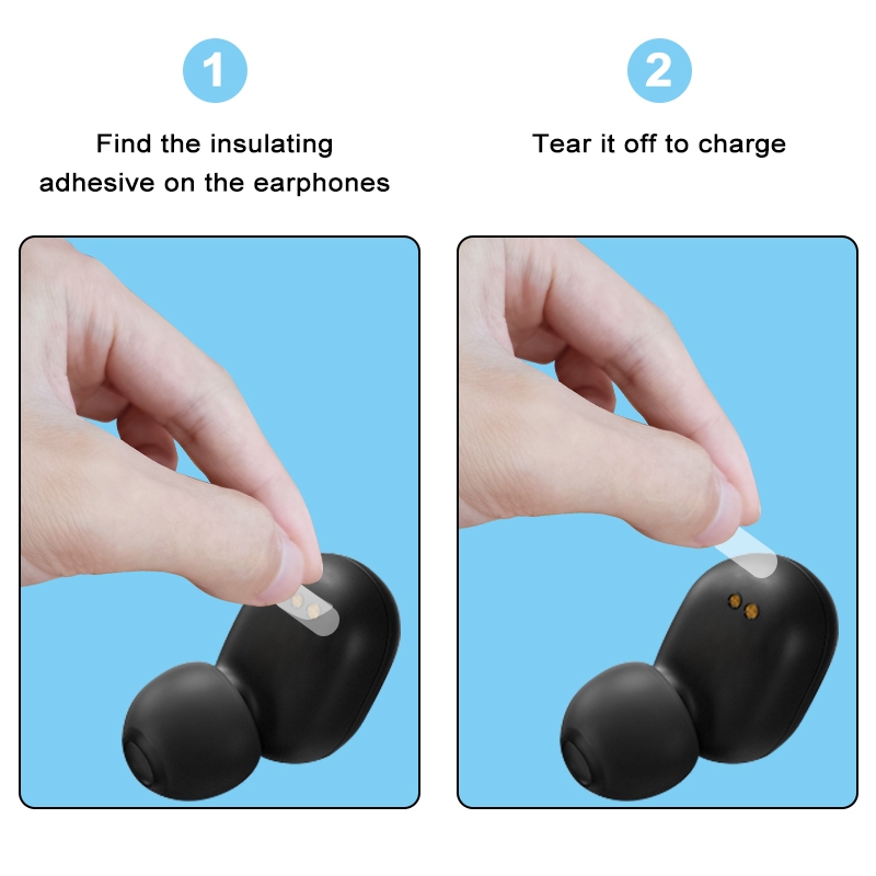 ซื้อ 1 ฟรี 1 นาฬิกาEarbuds A6S หูฟังไร้สายพร้อมเคส, หูฟังบลูทูธขนาดเล็กเข้ากันได้กับ IOS และ Android, หูฟัง TWS ลดเสียงรบกวน