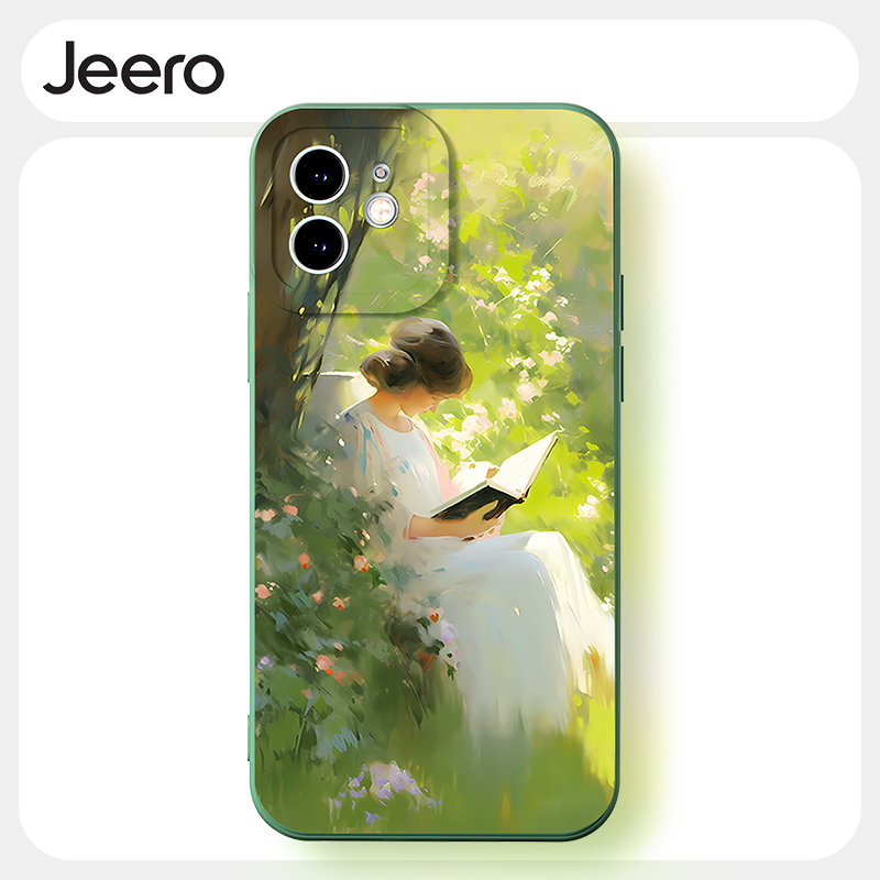 Jeero เคสไอโฟน เคสซิลิโคนนุ่มกันกระแทกน่ารักตลก เคสโทรศัพท์  for iPhone 16 15 14 13 12 11 Pro Max SE
