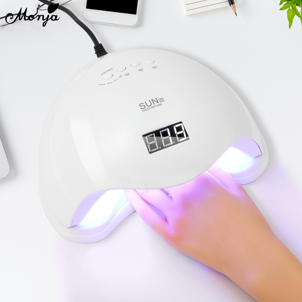 Monja 48W ที่อบเล็บ อบเล็บเจล เครื่องอบ uv ไฟทําเล็บ ไฟอบเล็บเจล ไฟอบเล็บ ร้านทําเล็บ DIY lamp