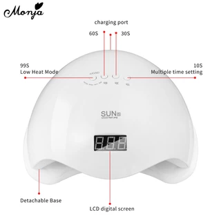 Monja 48W ที่อบเล็บ อบเล็บเจล เครื่องอบ uv ไฟทําเล็บ ไฟอบเจล ไฟอบ ร้านทํา DIY lamp