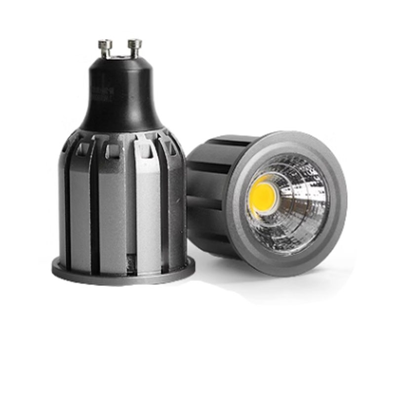 หรี่แสงได้ COB หลอดไฟ LED Spotlight 7W E27 GU10 E14 MR16 AC220V DC12V เปลี่ยนเก่า 30W