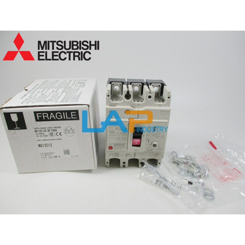 MITSUBISHI พลาสติกกรณีวงจรรั่ว NV125-CV 3P 125A 100A 80A 75A 63A