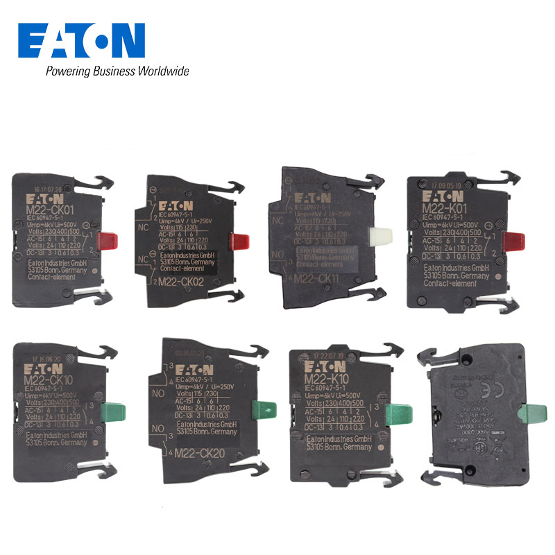 EATON ติดต่อเสริม M22-K10 K01 M22-KC10 KC01 M22-CK11 CK01 CK10 ต้นฉบับเยอรมัน