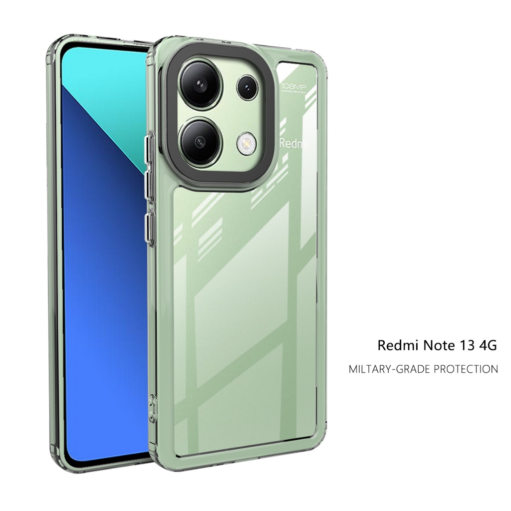 เคสโทรศัพท์แบบใสสําหรับ Redmi Note 13 Pro Plus,Redmi Note 13 Pro 4G 5G Case พร้อมโปร่งใสบางเฉียบและสูงพร้อมฝาครอบกันกระแทก