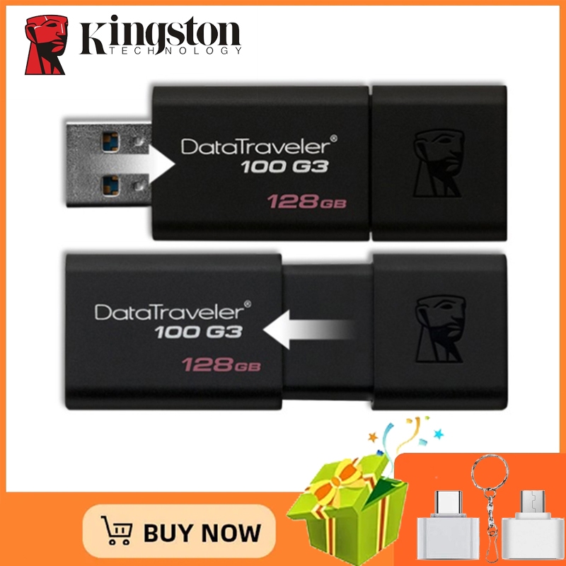แฟลชไดรฟ์ Kingston USB3.2 256GB, 8GB, 128GB, 16GB, 32GB, 64GB ไดร์เวอร์แล็ปท็อปแบบพกพา, สําหรับคอมพิวเตอร์/โทรศัพท์มือถือ/ทีวี