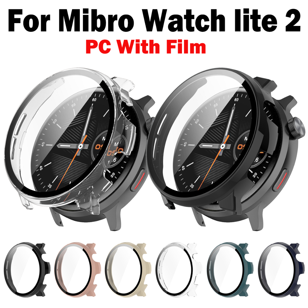 Pc เคสป ้ องกันเต ็ มรูปแบบสําหรับ Mibro Watch Lite 2 กันชนกรอบแข ็ งแก ้ วครอบคลุมเต ็ มรูปแบบกรณีอุปกรณ ์ เสริมเปลือก