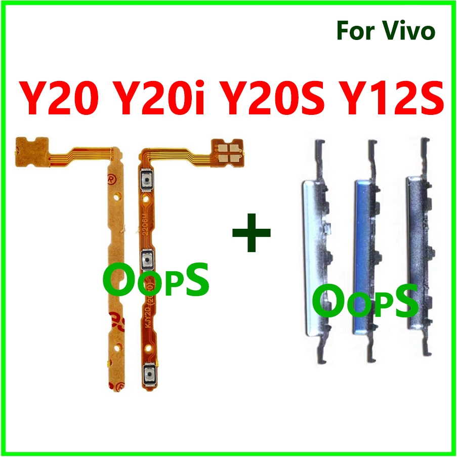 เปิดปุ่มปิด Flex สําหรับ vivo Y20 Y20i Y20S Y12S Y11S Y12A ปริมาณโทรศัพท์ปุ่มด้านข้างสายริบบิ้น