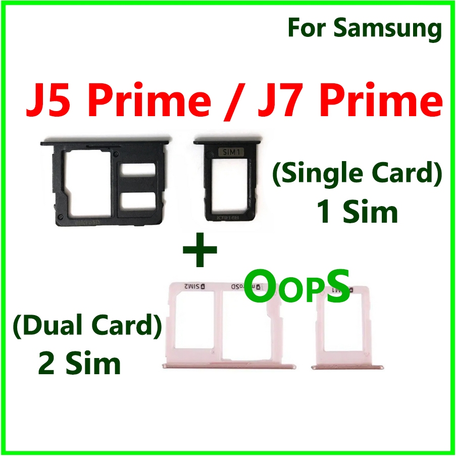 ถาดใส่ซิมการ์ดสําหรับ Samsung Galaxy J5 J7 Prime Card Holder