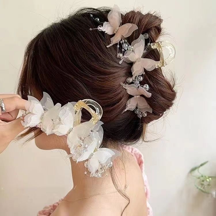[Magpie ] Butterfly Claw Clip Women 's Large 2024 New Advanced Sweet Hair Clip