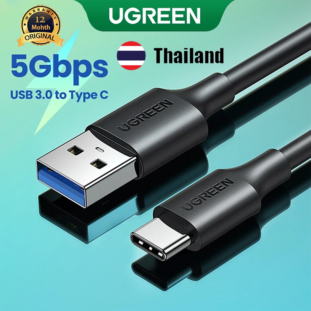 Ugreen สายเคเบิล USB 3.0 ถึง Type C 5Gbps SSD M2 สิ่งที่ส่งมา USB A ถึง USB C 3A สายเคเบิลข้อมูลชาร์