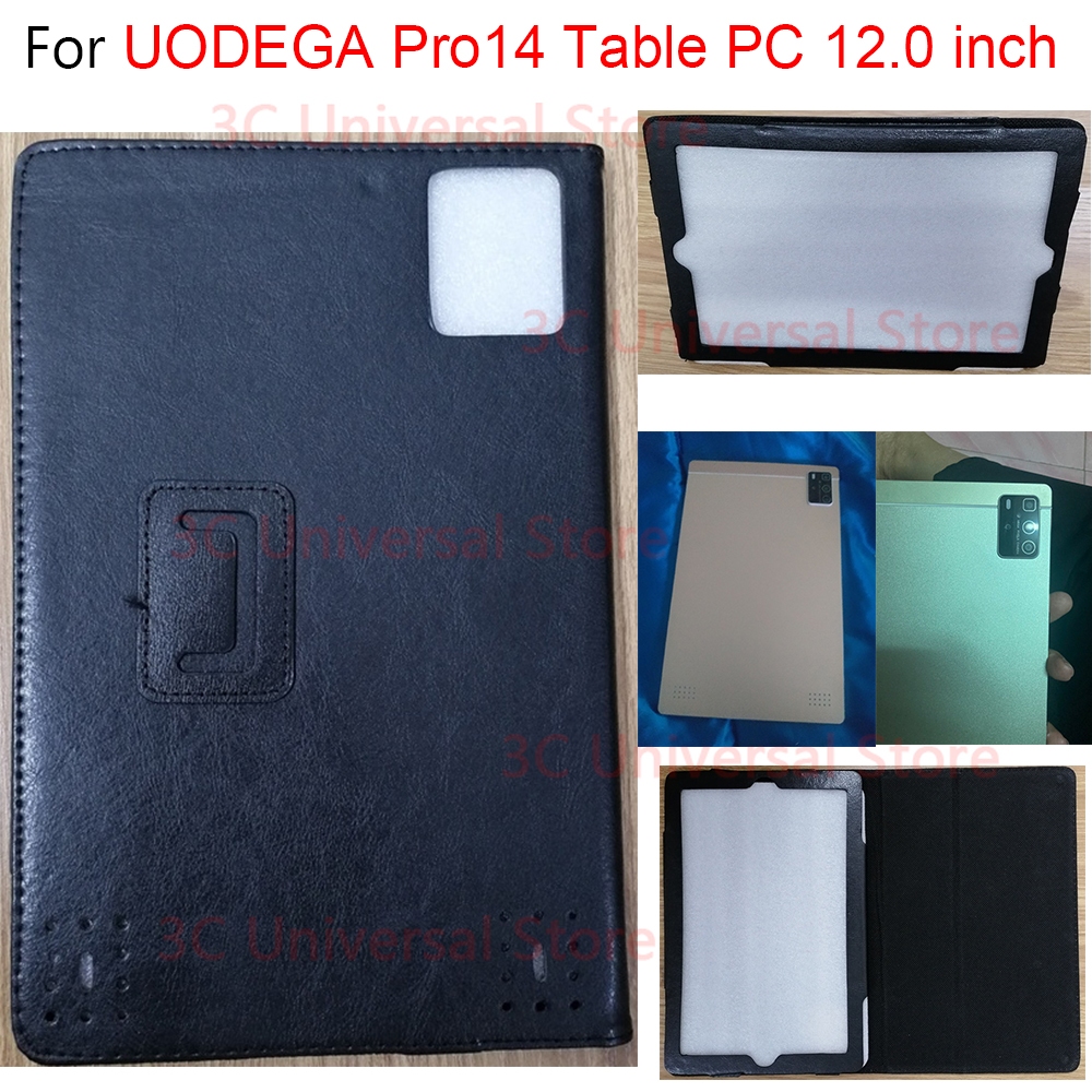 ซองหนังสําหรับ UODEGA Pro14 12.0 นิ้วไฟแช็กทินเนอร์ PU ฝาครอบแท็บเล็ตพีซี UODEGA Pro 14 12.0 ฝาครอบขาตั้ง Android แท็บเล็ต 12.0