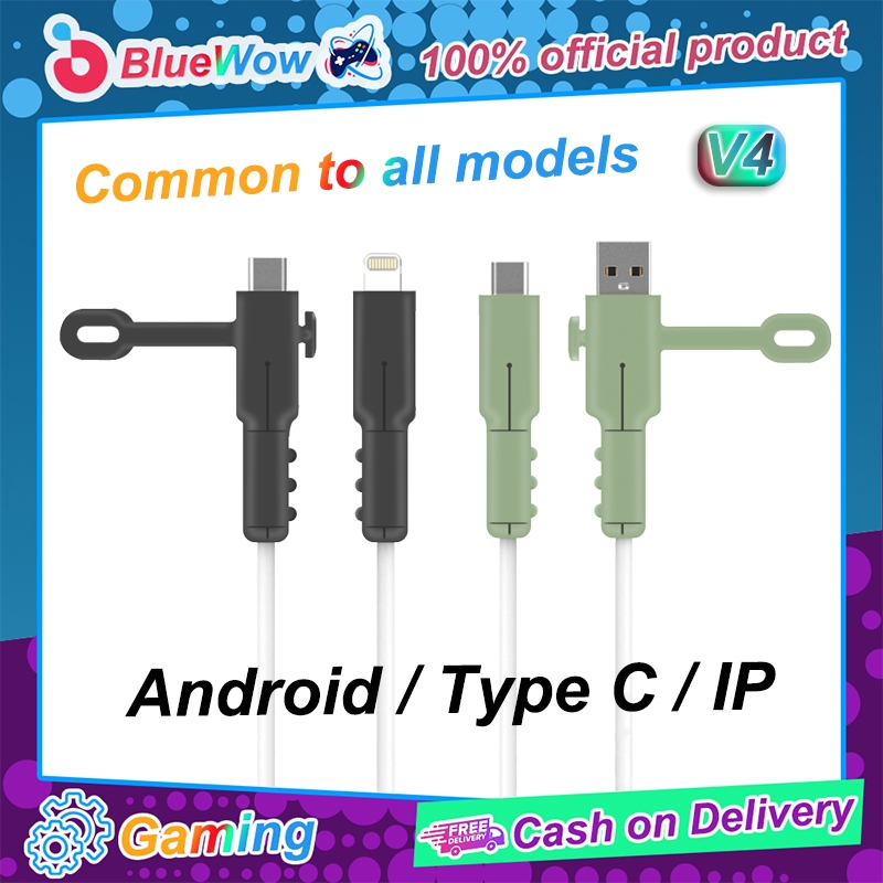 Bluewow Gaming Charger Cover Protector อุปกรณ์เสริมสายซิลิโคน 18/20w USB Charger Plug Cable Protector สําหรับ iP12-15 สาย USB ป้องกัน
