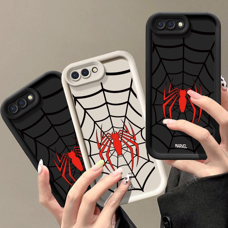 Spider-manสําหรับiphone 6 6S 7 8 Plus SE 2020 soft case iPhone X XR XS Max Red Spiderเคสโทรศัพท์ด้านหลังCove