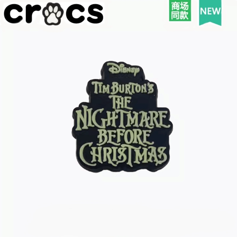 Crocs Hole Shoes Shoes Flower Carlo Chi Accessories Shoe Buckle Cartoon Nightmare Before Christmas Halloween Series Zhib Star