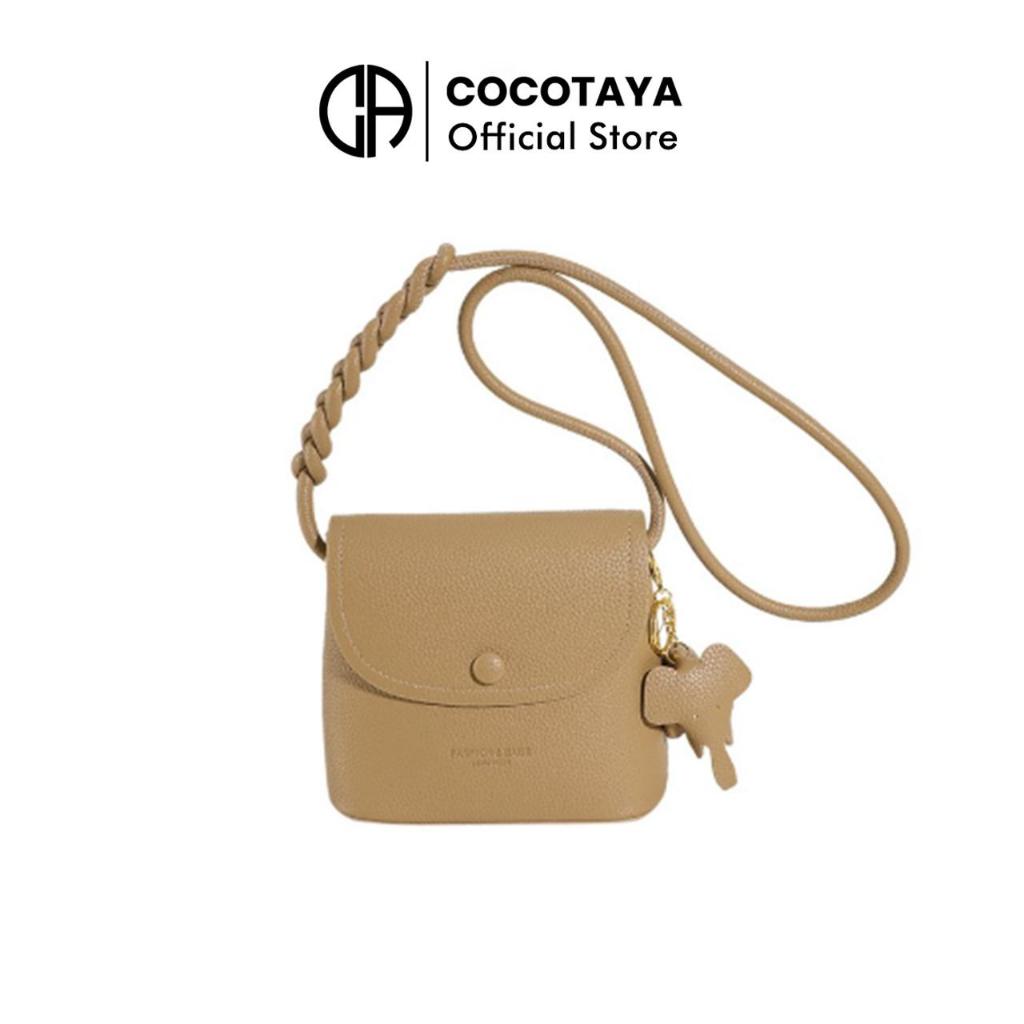 (COCOTAYA) กระเป๋าถือ กระเป๋าสะพายไหล่ ขนาดเล็ก ใส่สบาย สไตล์เรียบง่าย สําหรับสตรี