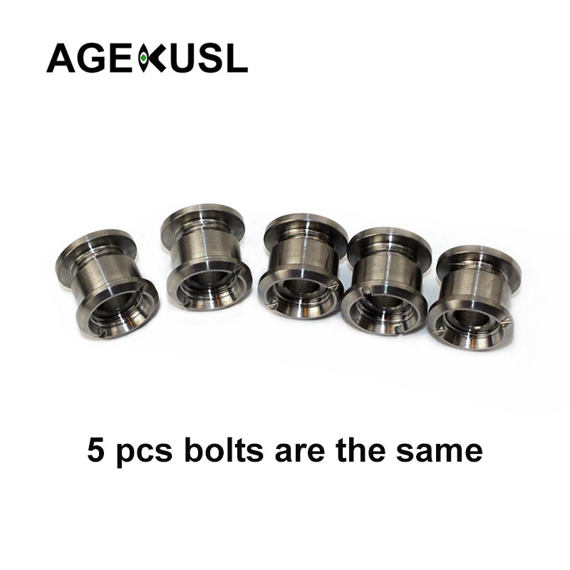 Agekusl จักรยาน Chainring Bolts ไทเทเนียมเดี ่ ยว Crankset Bolts Chainwheel สกรู Crankset อะไหล ่ 5 ชิ ้ น